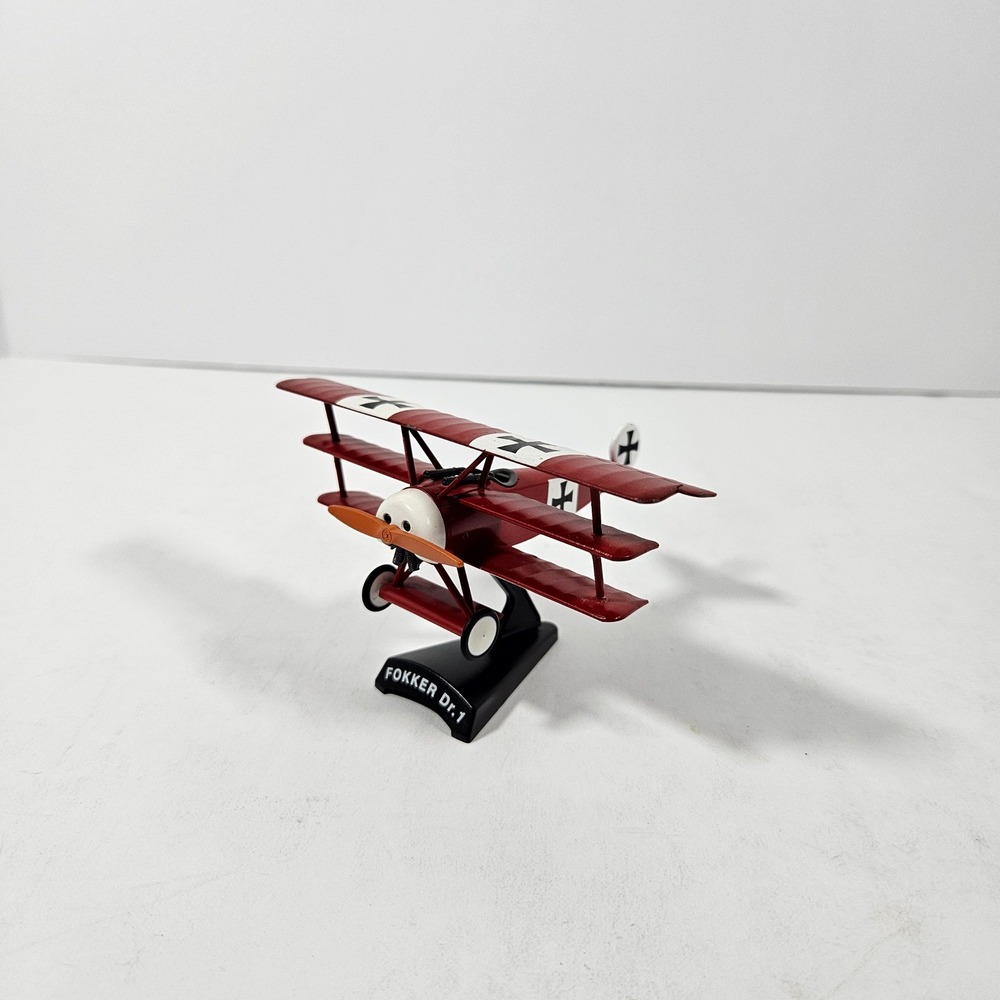Model Power Postage Stamp Fokker Dr 1 Triplane Diecast Model Red Baron WWI 1:63